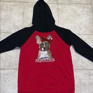 Justice hoodie with dog decoration